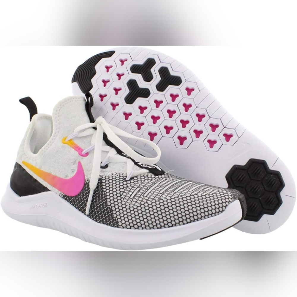 Womens Size 8.5 Nike Free TR 8 Black/Laser Fuchsia